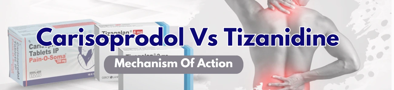 Carisoprodol Vs Tizanidine: Mechanism of Action