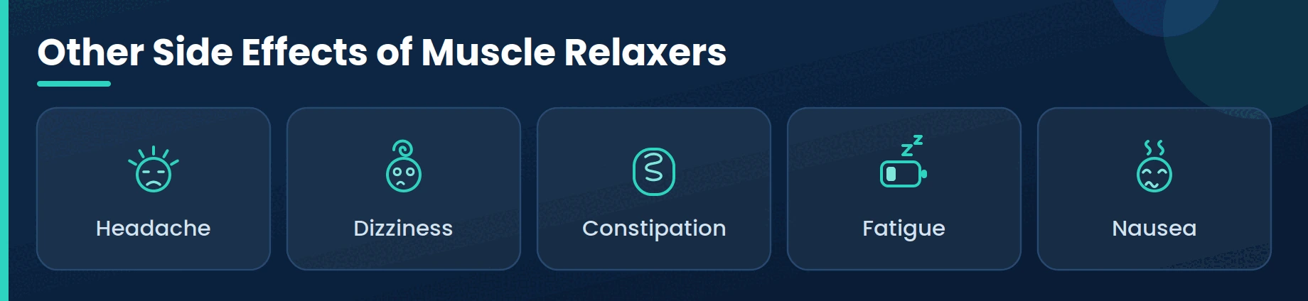Other Side Effects of Muscle Relaxers